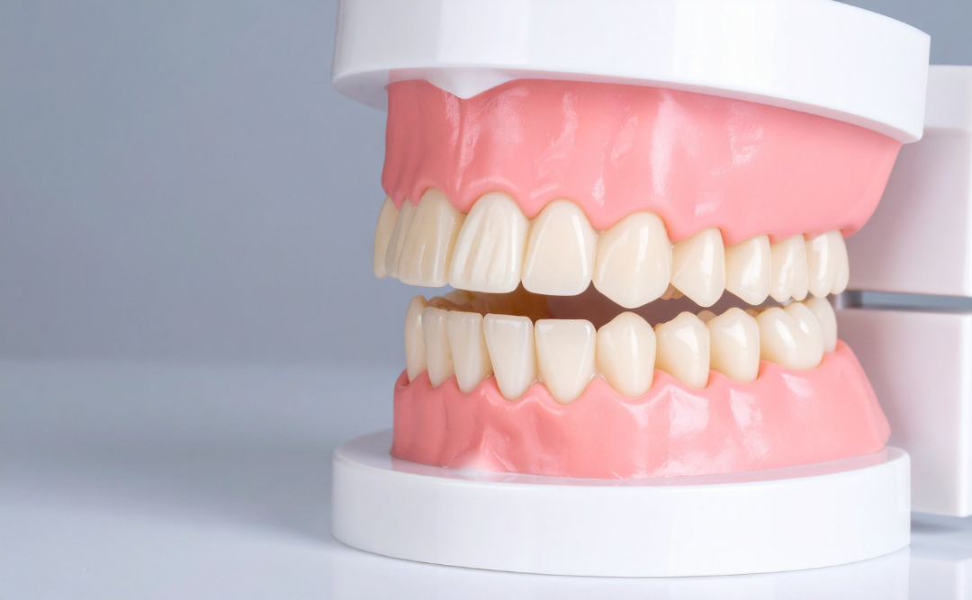 茶色の歯の模型｜ムクノキ歯科
